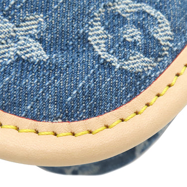 ルイヴィトン LOUIS VUITTON ディアヌ M13070 ブルー モノグラムデニム ショルダーバッグ ゴールド金具 青 デニム