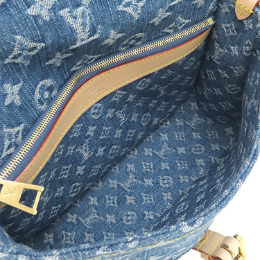 ルイヴィトン LOUIS VUITTON ディアヌ M13070 ブルー モノグラムデニム ショルダーバッグ ゴールド金具 青 デニム
