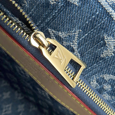 ルイヴィトン LOUIS VUITTON ディアヌ M13070 ブルー モノグラムデニム ショルダーバッグ ゴールド金具 青 デニム