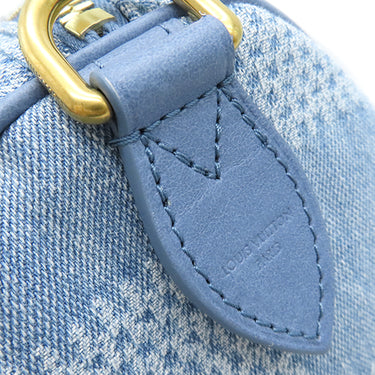 ルイヴィトン LOUIS VUITTON スピーディ バンドリエール30 N00203 デニムブルー ダミエデニム3Dコットンキャンバス 2WAYバッグ ゴールド金具 青 ボストン ハンドバッグ ショルダー