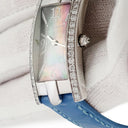 腕時計 ハリーウィンストン Harry Winston アヴェニュー C 330LQW クオーツ レディース K18WG無垢 純正ダイヤ ブラックシェル