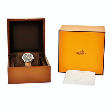 腕時計 エルメス HERMES アルソー クロノグラフ AR3.941.330 自動巻き メンズ ブラック アラビア デイト スモールセコンド チタン