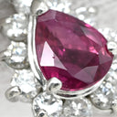 ノンブランド NON BRAND ピンクサファイア ダイヤ プラチナシルバー Pt850 ダイヤモンド サファイア ペンダントトップ ネックレストップ