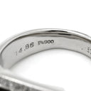 ノンブランド NON BRAND スターサファイア ダイヤリング プラチナシルバー Pt900 サファイア ダイヤモンド リング 指輪 青 カボションカット 14号