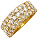 ノンブランド NON BRAND ダイヤ パヴェリング イエローゴールド K18YG ダイヤモンド リング 指輪 11.5号