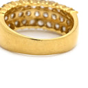 ノンブランド NON BRAND ダイヤ パヴェリング イエローゴールド K18YG ダイヤモンド リング 指輪 11.5号