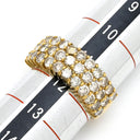 ノンブランド NON BRAND ダイヤ パヴェリング イエローゴールド K18YG ダイヤモンド リング 指輪 11.5号