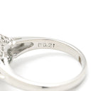 ノンブランド NON BRAND エメラルド ダイヤモンド リング プラチナシルバー Pt900 エメラルド ダイヤモンド リング 指輪 グリーン 緑 スクエア 16号