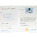 ノンブランド NON BRAND エメラルド ダイヤモンド リング プラチナシルバー Pt900 エメラルド ダイヤモンド リング 指輪 グリーン 緑 スクエア 16号