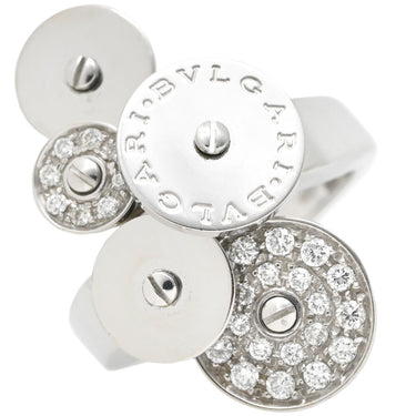 ブルガリ BVLGARI チクラディ ダイヤ ホワイトゴールド K18WG ダイヤモンド リング 指輪 750 18K 18金 9.5号