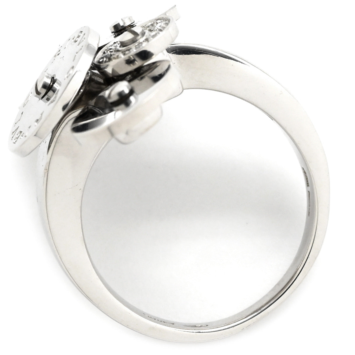 【Mark様】BVLGARI ブルガリ チクラディ リング指輪 K18WG 9号 ブルガリ BVLGARI チクラディ ダイヤ ホワイトゴールド K18WG