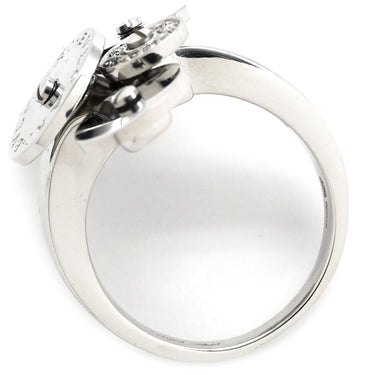 ブルガリ BVLGARI チクラディ ダイヤ ホワイトゴールド K18WG ダイヤモンド リング 指輪 750 18K 18金 9.5号