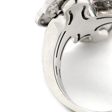 ブルガリ BVLGARI チクラディ ダイヤ ホワイトゴールド K18WG ダイヤモンド リング 指輪 750 18K 18金 9.5号