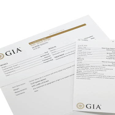 ノンブランド NON BRAND ルビー リング イエローゴールド K18YG Pt900 ルビー リング 指輪 レッド 赤 ビルマ産 12号