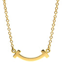 ティファニー Tiffany & Co Tスマイル ミニ ペンダント 62617640 イエローゴールド K18YG ネックレス Au750 Tiffany T smile