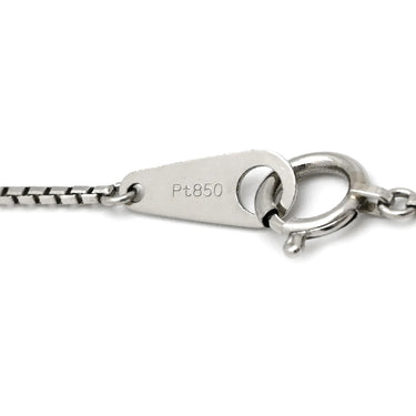 ノンブランド NON BRAND ダイヤペンダント プラチナシルバー Pt900 ダイヤモンド Pt850(チェーン) ネックレス 1P 1粒