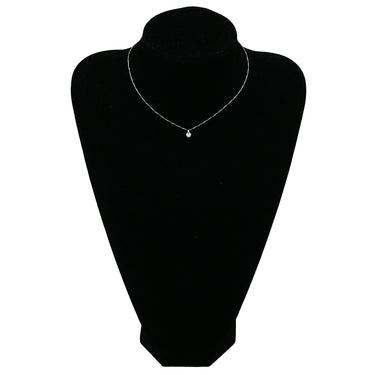 ノンブランド NON BRAND ダイヤペンダント プラチナシルバー Pt900 ダイヤモンド Pt850(チェーン) ネックレス 1P 1粒