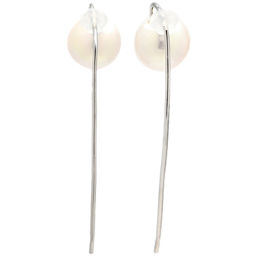 ノンブランド NON BRAND 淡水パールピアス ホワイト×ホワイトゴールド K18WG パール ピアス 白 1粒 1P Au750 18K 18金 真珠