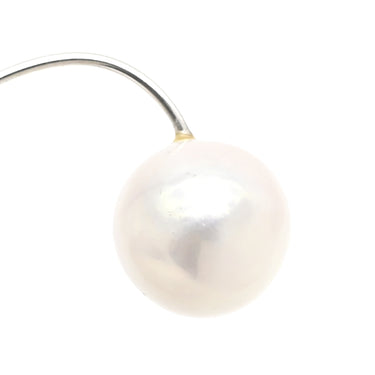 ノンブランド NON BRAND 淡水パールピアス ホワイト×ホワイトゴールド K18WG パール ピアス 白 1粒 1P Au750 18K 18金 真珠