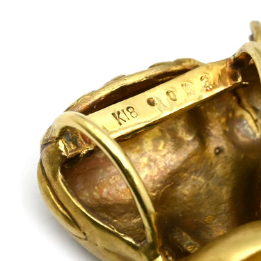 ノンブランド NON BRAND パール ダイヤ ゾウモチーフ イエローゴールド K18YG パール ダイヤモンド ペンダントトップ ネックレストップ ダイヤモンド K18 18金 750 白蝶パール 真珠