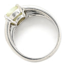 ノンブランド NON BRAND キャッツアイ ダイヤリング プラチナシルバー Pt900 クリソベリルキャッツアイ ダイヤモンド リング 指輪 猫目石 シャトヤンシー 12.5号