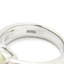 ノンブランド NON BRAND キャッツアイ ダイヤリング プラチナシルバー Pt900 クリソベリルキャッツアイ ダイヤモンド リング 指輪 猫目石 シャトヤンシー 12.5号