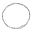 ノンブランド NON BRAND テニスブレスレット プラチナシルバー Pt850 ダイヤモンド ブレスレット ダイヤブレス