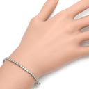 ノンブランド NON BRAND テニスブレスレット プラチナシルバー Pt850 ダイヤモンド ブレスレット ダイヤブレス