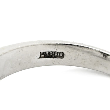 ノンブランド NON BRAND ヒスイ ダイヤリング プラチナシルバー Pt900 ヒスイ ダイヤモンド リング 指輪 翡翠 グリーン カボションカット 13.5号