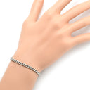 喜平 KIHEI PT850 15cm 9.9g 2面 シングル プラチナシルバー Pt850 ブレスレット ※ショッピングローン対応していません