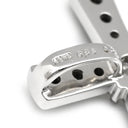 ノンブランド NON BRAND クロス ダイヤ ホワイトゴールド K18WG ダイヤモンド ブラックダイヤモンド ペンダントトップ 黒 十字架 ネックレストップ