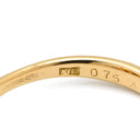 ノンブランド NON BRAND ルビー ダイヤ リング イエローゴールド K18YG ルビー ダイヤモンド リング 指輪 Au750 18K 18金 レッド 赤 12号