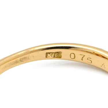 ノンブランド NON BRAND ルビー ダイヤ リング イエローゴールド K18YG ルビー ダイヤモンド リング 指輪 Au750 18K 18金 レッド 赤 12号