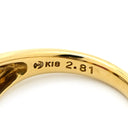 TASAKI TASAKI パープル×イエローゴールド K18YG ダイヤモンド ガーネット リング 指輪 TASAKI Au750 18K 18金 ダイヤ ガーネット スクエア ワインレッド 赤 10号