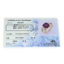 TASAKI TASAKI パープル×イエローゴールド K18YG ダイヤモンド ガーネット リング 指輪 TASAKI Au750 18K 18金 ダイヤ ガーネット スクエア ワインレッド 赤 10号