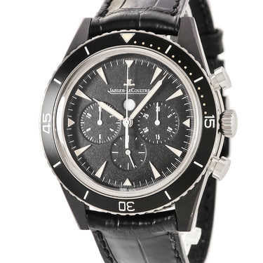 腕時計 ジャガールクルト JAEGER LECOULTRE ディープシー ヴィンテージ クロノグラフ サーメット Q208A57J 136.A.C8 自動巻き メンズ ブラック