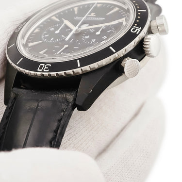 腕時計 ジャガールクルト JAEGER LECOULTRE ディープシー ヴィンテージ クロノグラフ サーメット Q208A57J 136.A.C8 自動巻き メンズ ブラック