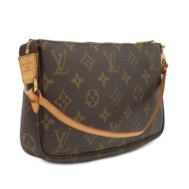 ルイヴィトン LOUIS VUITTON ポシェット アクセソワール M40712 モノグラム モノグラムキャンバス アクセサリーポーチ ゴールド金具 茶 ハンドバッグ