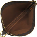 ルイヴィトン LOUIS VUITTON ポシェット アクセソワール M40712 モノグラム モノグラムキャンバス アクセサリーポーチ ゴールド金具 茶 ハンドバッグ