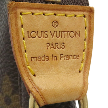 ルイヴィトン LOUIS VUITTON ポシェット アクセソワール M40712 モノグラム モノグラムキャンバス アクセサリーポーチ ゴールド金具 茶 ハンドバッグ