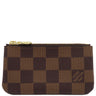 ルイヴィトン LOUIS VUITTON カードキーケース ポシェット クレ N62658 ダミエエベヌ ダミエキャンバス コインケース ゴールド金具 小銭入れ 茶 キーチェーン付き
