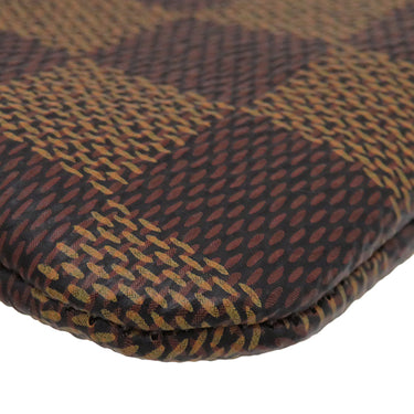 ルイヴィトン LOUIS VUITTON カードキーケース ポシェット クレ N62658 ダミエエベヌ ダミエキャンバス コインケース ゴールド金具 小銭入れ 茶 キーチェーン付き