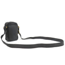 グッチ GUCCI ロゴ プリント 574803 ブラック レザー ショルダーバッグ ゴールド金具 黒 ミニ