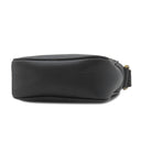 グッチ GUCCI ロゴ プリント 574803 ブラック レザー ショルダーバッグ ゴールド金具 黒 ミニ