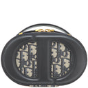 クリスチャン・ディオール Christian Dior オーバル カメラバッグ S2201UTZQ ネイビー レザー オブリークジャカード 2WAYバッグ ゴールド金具 CD Signature オブリーク 紺