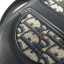 クリスチャン・ディオール Christian Dior オーバル カメラバッグ S2201UTZQ ネイビー レザー オブリークジャカード 2WAYバッグ ゴールド金具 CD Signature オブリーク 紺