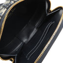 クリスチャン・ディオール Christian Dior オーバル カメラバッグ S2201UTZQ ネイビー レザー オブリークジャカード 2WAYバッグ ゴールド金具 CD Signature オブリーク 紺