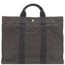 エルメス HERMES エールライントート MM グレー キャンバス トートバッグ シルバー金具 鍵・カデナ欠品