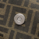 フェンディ FENDI ズッカ バゲット フォールダブル 8BH418 ブラウン キャンバス ショルダーバッグ シルバー金具 茶 フラグメントコラボ ハンドバッグ トート