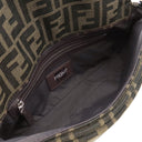 フェンディ FENDI ズッカ バゲット フォールダブル 8BH418 ブラウン キャンバス ショルダーバッグ シルバー金具 茶 フラグメントコラボ ハンドバッグ トート